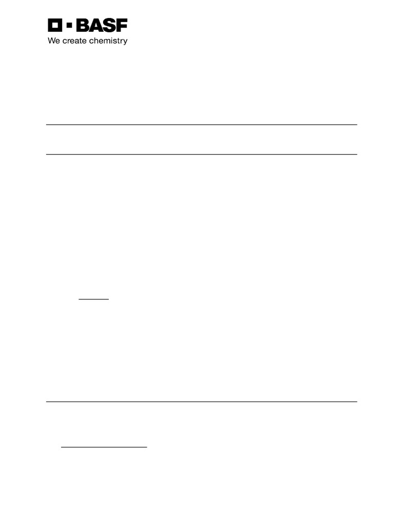 BASF Biological Component Safety Data Sheet | PDF | Dangerous Goods ...
