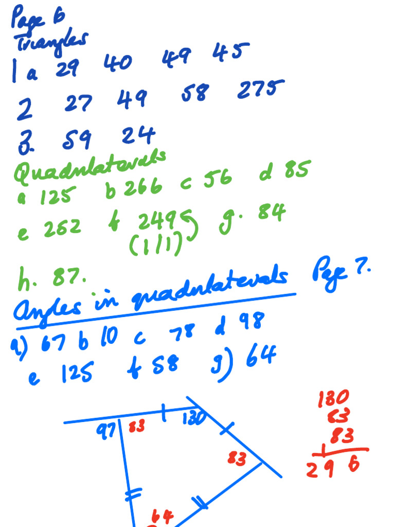 Triangles and Quadrilaterals Overview | PDF
