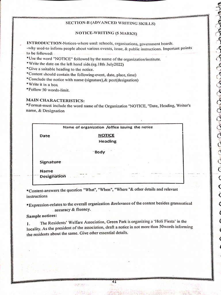 12th CBSE - Notice - 1 | PDF