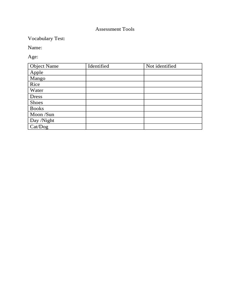 Questionair For Children | PDF