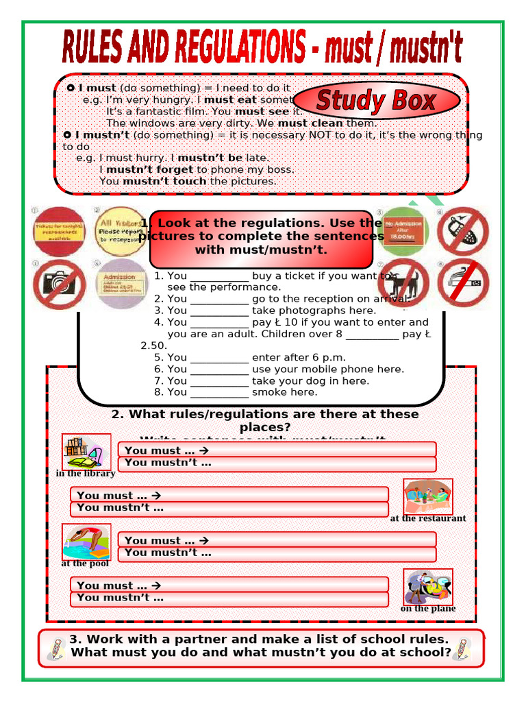 Must Mustn T | PDF