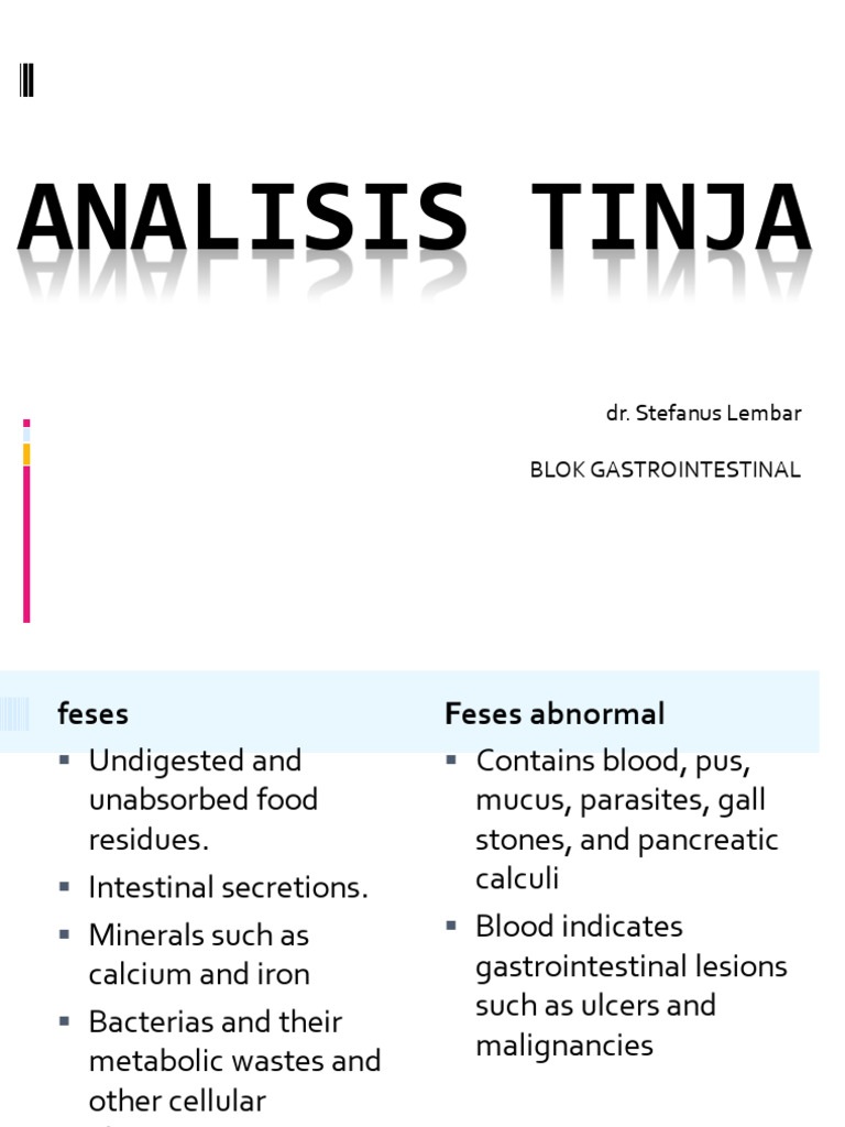 Analisis Feses untuk Diagnosis GI | PDF