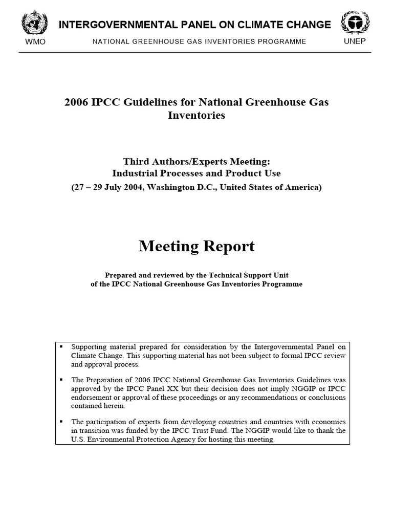 2006 IPCC Guidelines for GHG Inventories | PDF | Intergovernmental ...