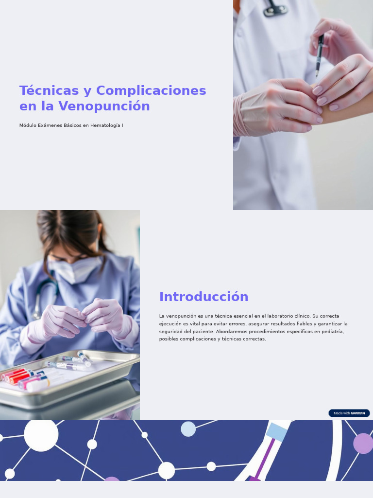 Técnicas y Complicaciones en Venopunción | PDF | Enfermedades y ...