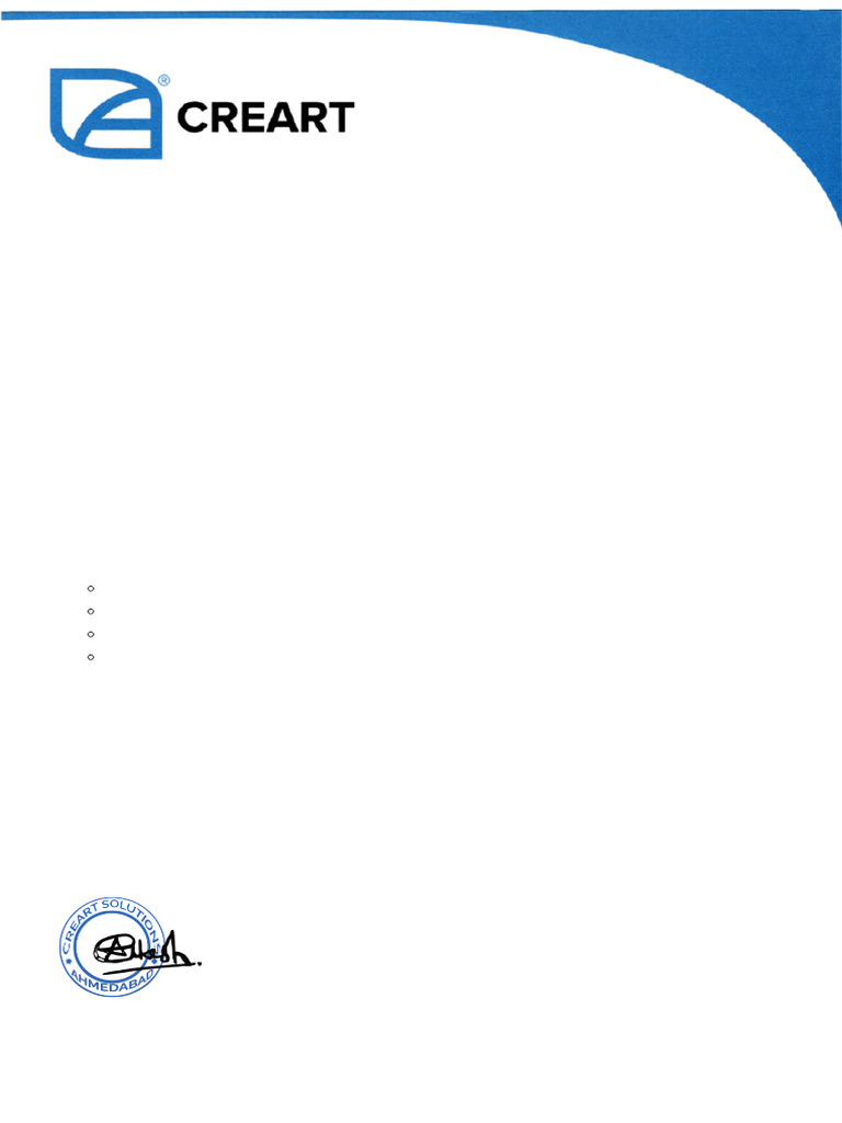 Internship Completion Letter for Manav | PDF