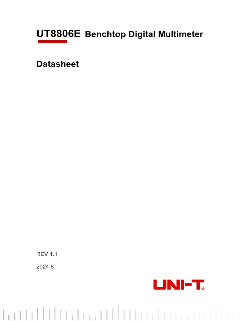 Benchtop Digital Multimeter Datasheet | PDF | Alternating Current ...