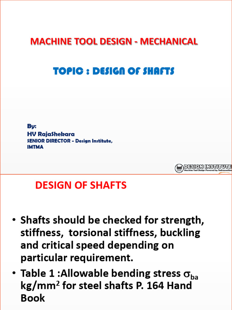 Shaft Design: Bending & Buckling Analysis | PDF | Strength Of Materials ...