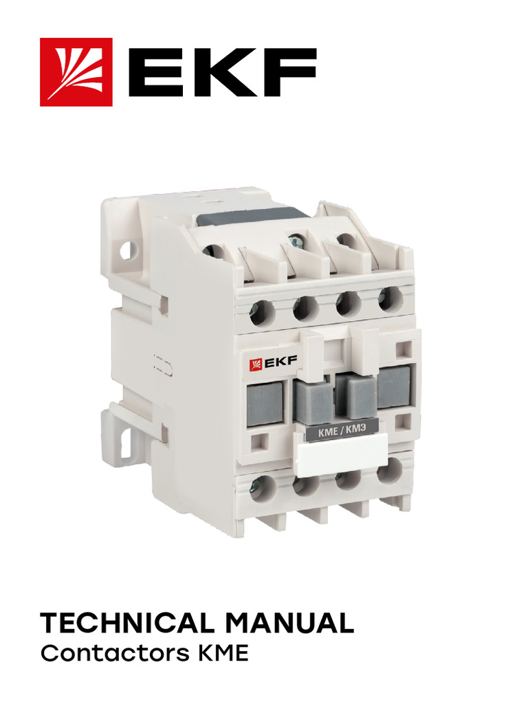 KME Contactors Technical Manual | PDF | Power Engineering | Equipment