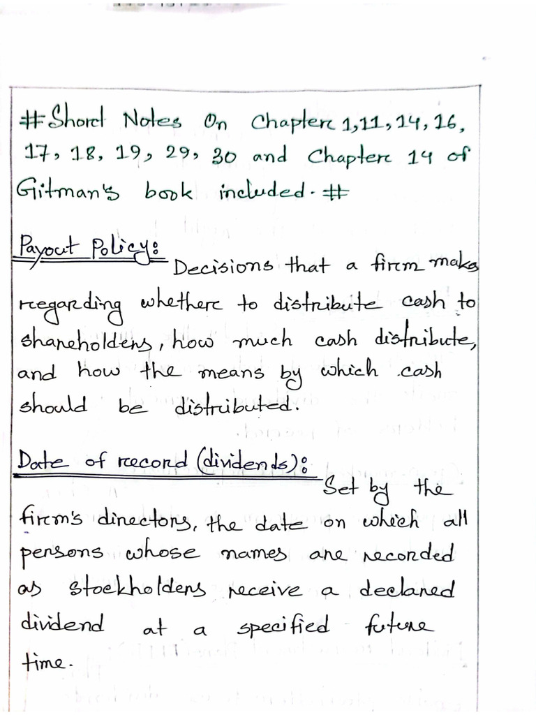 Short Note Only 406 | PDF