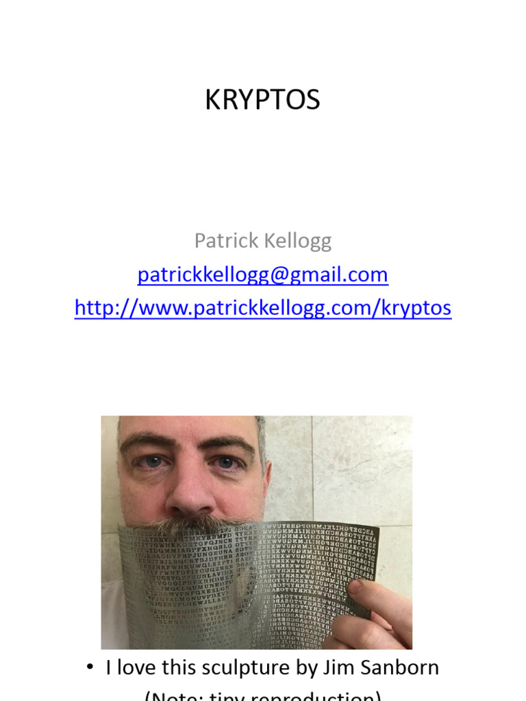 Kryptos Sculpture: K1-K4 Overview | PDF | Cryptography | Espionage ...