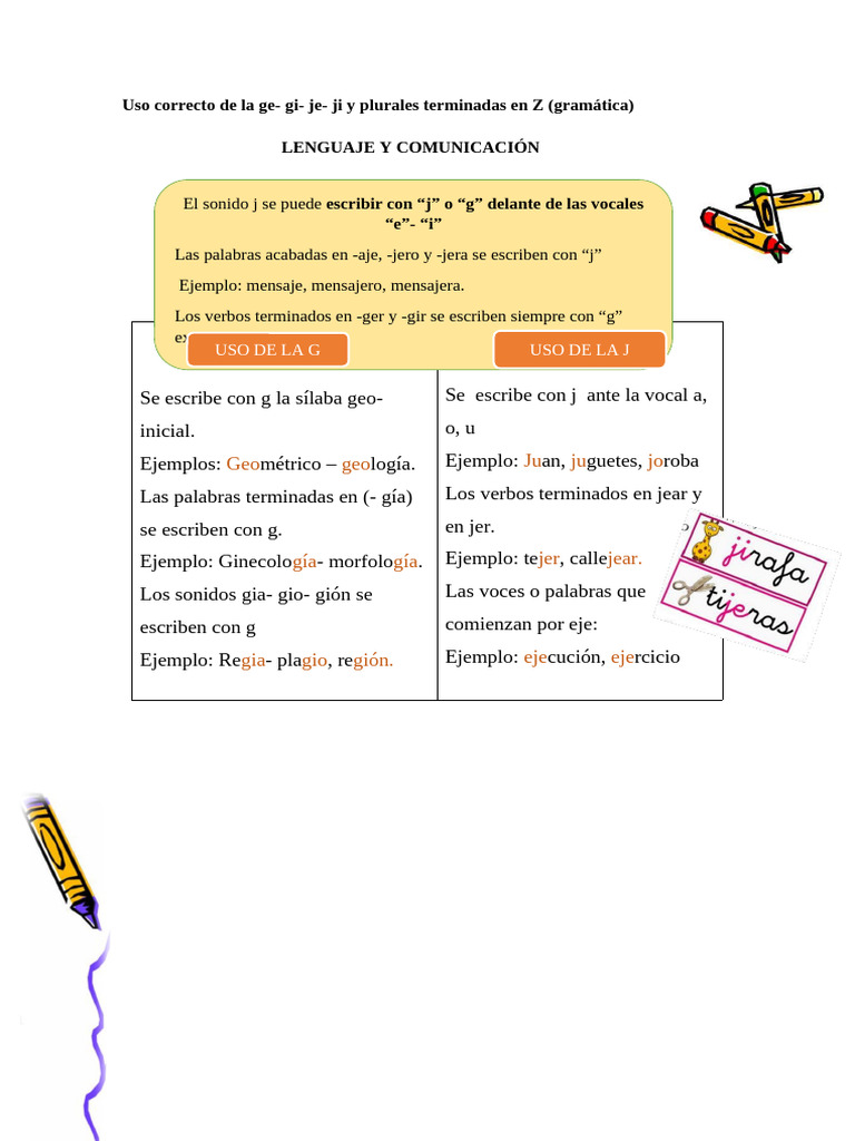 Guia Je Ji Ge Gi | PDF