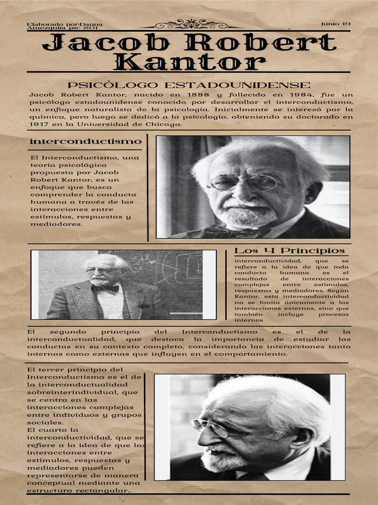 Interconductismo de Jacob R. Kantor | PDF