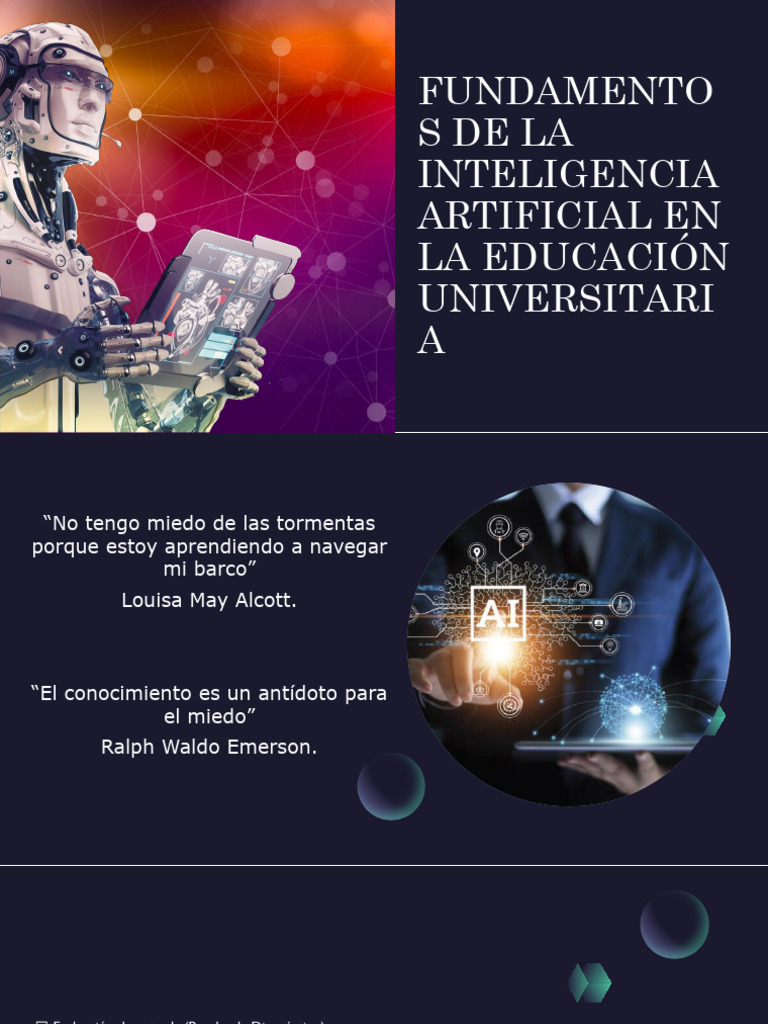 IA en la Educación Universitaria | PDF | Inteligencia artificial ...