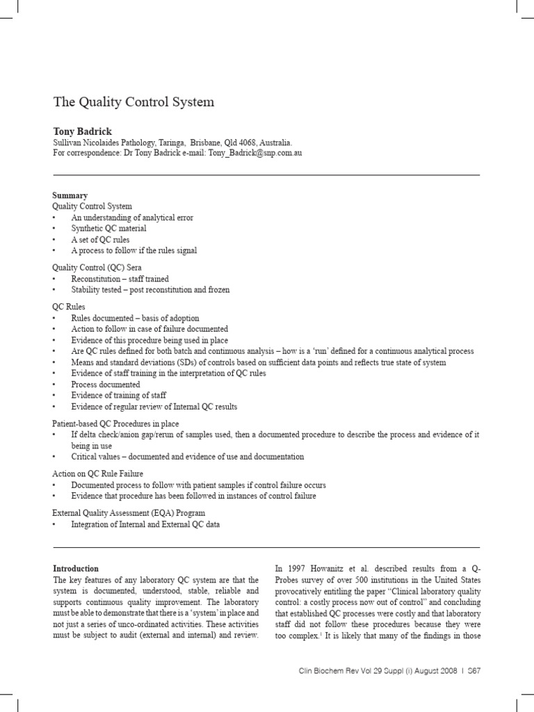 8 Top Quality Control System PDF Manuals for US Business