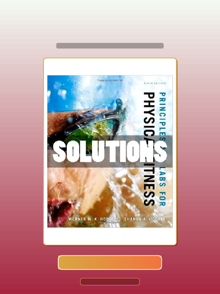 Principles and Labs For Physical Fitness 9 Ed Hoeger | PDF | Knowledge ...