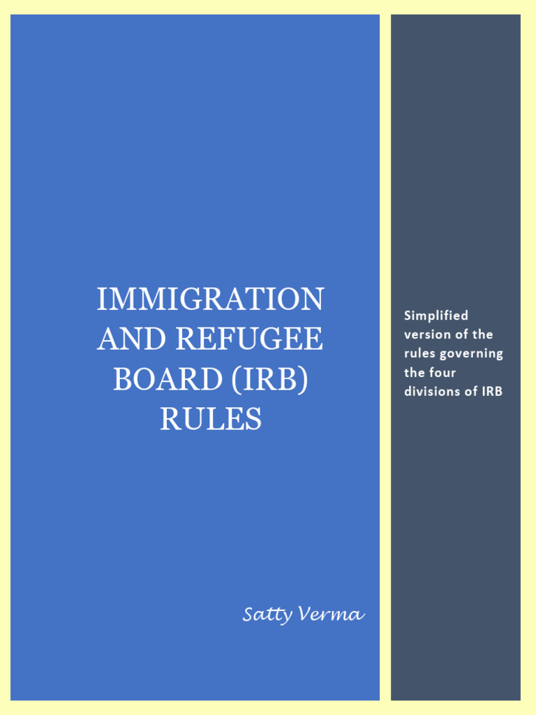 IRB Rules: Simplified Guide | PDF | Affidavit | Witness