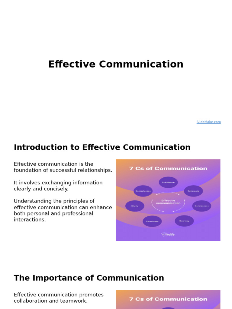 Mastering Effective Communication Skills | PDF | Communication ...
