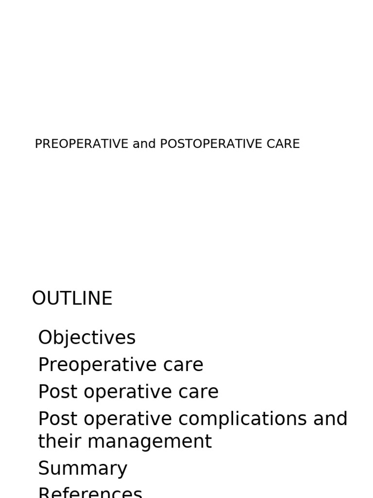10. Preop and Postoperative Care | PDF | Blood Pressure | Wound