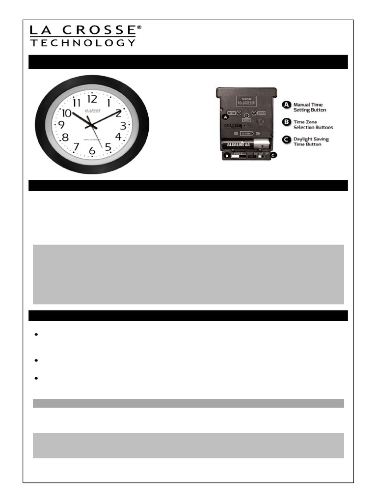 WWVB Signal Setup for Atomic Clock | PDF | Clock | Radio