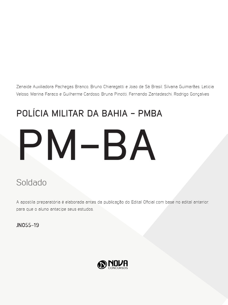 Apostila PMBA: Preparação Soldado | PDF | Estresse (Linguística) | Sílaba