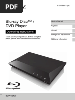 Blu-Ray Disc Player: User Manual | PDF | Hdmi | Blu Ray