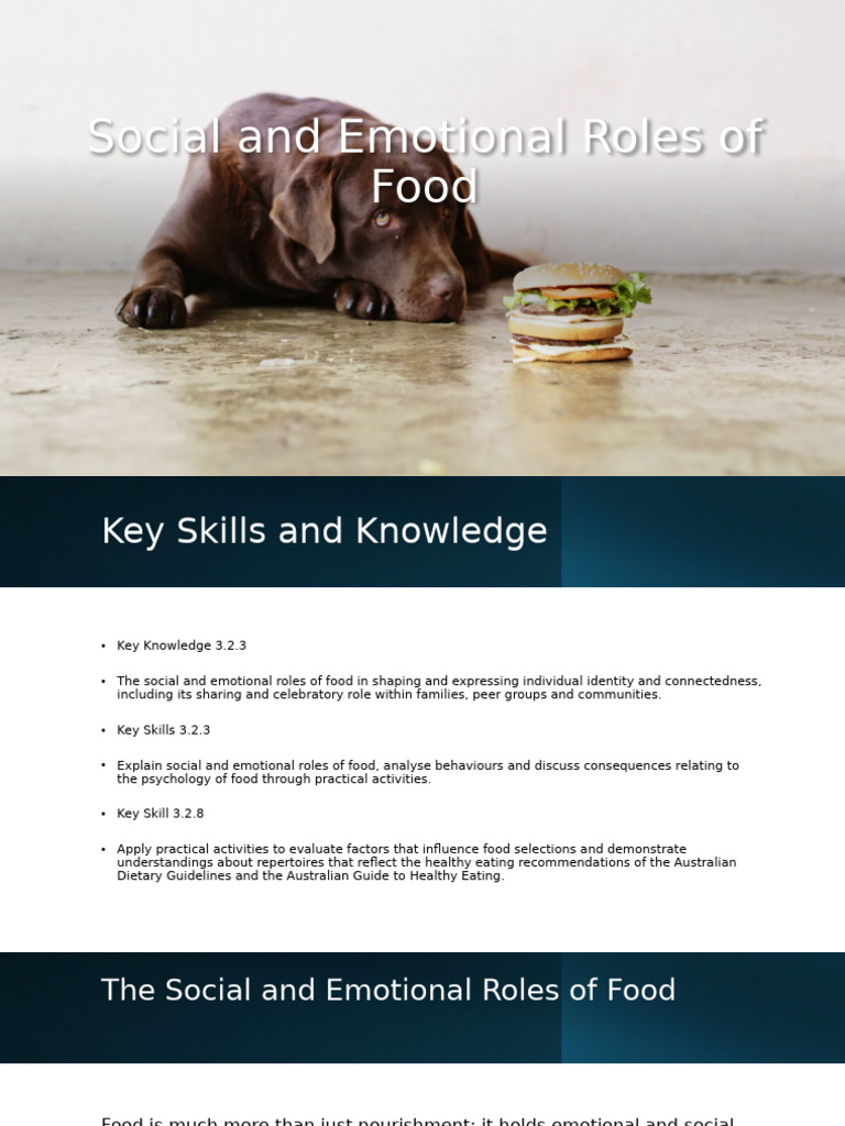 Social and Emotional Roles of Food | PDF | Emotions | Identity (Social ...