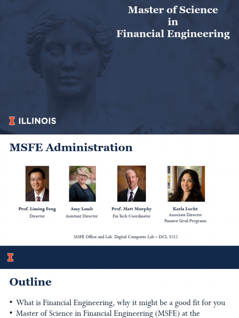 UIUC Master of Science in Financial Engineering | PDF | Financial ...