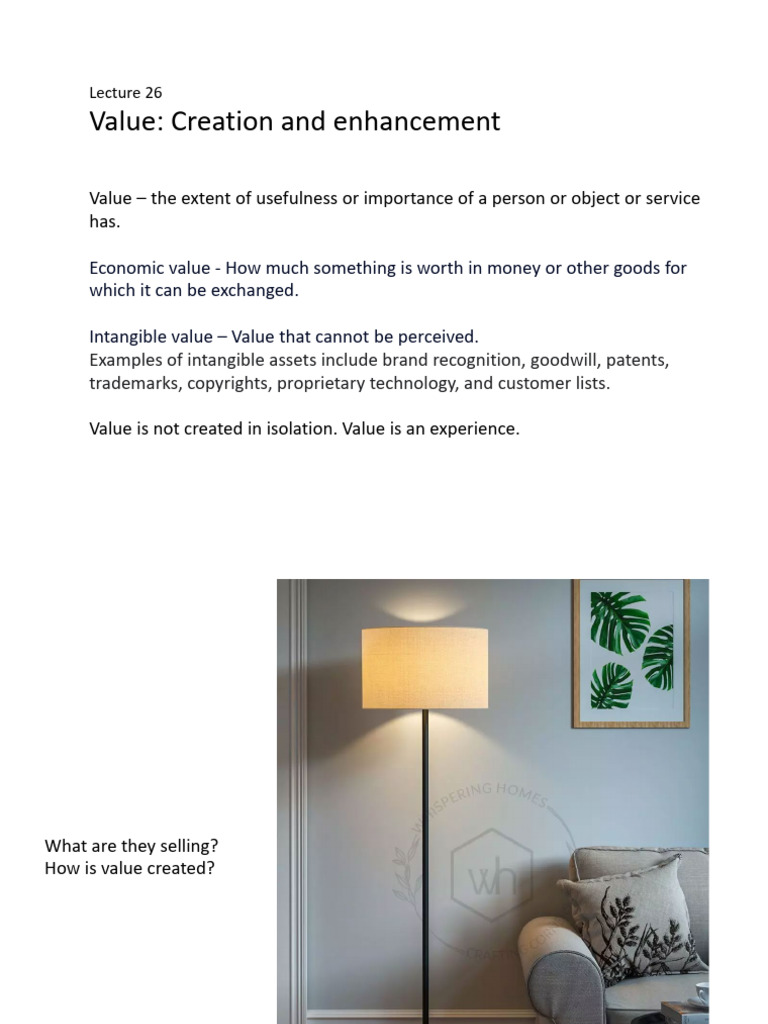 Enhancing Value Through Experience | PDF