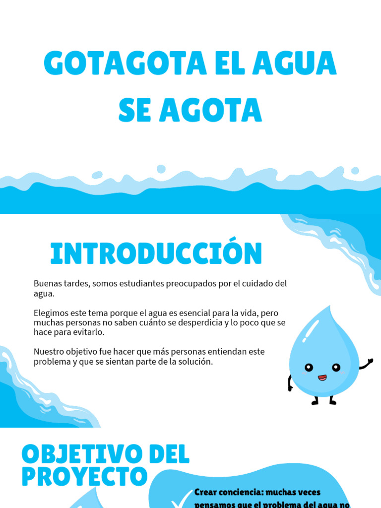 Cuidado y Ahorro del Agua para Niños | PDF
