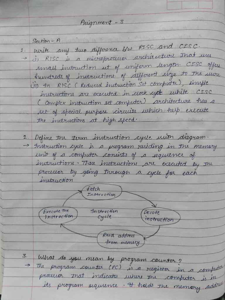 COD (Assignment 3) Handwritten | PDF