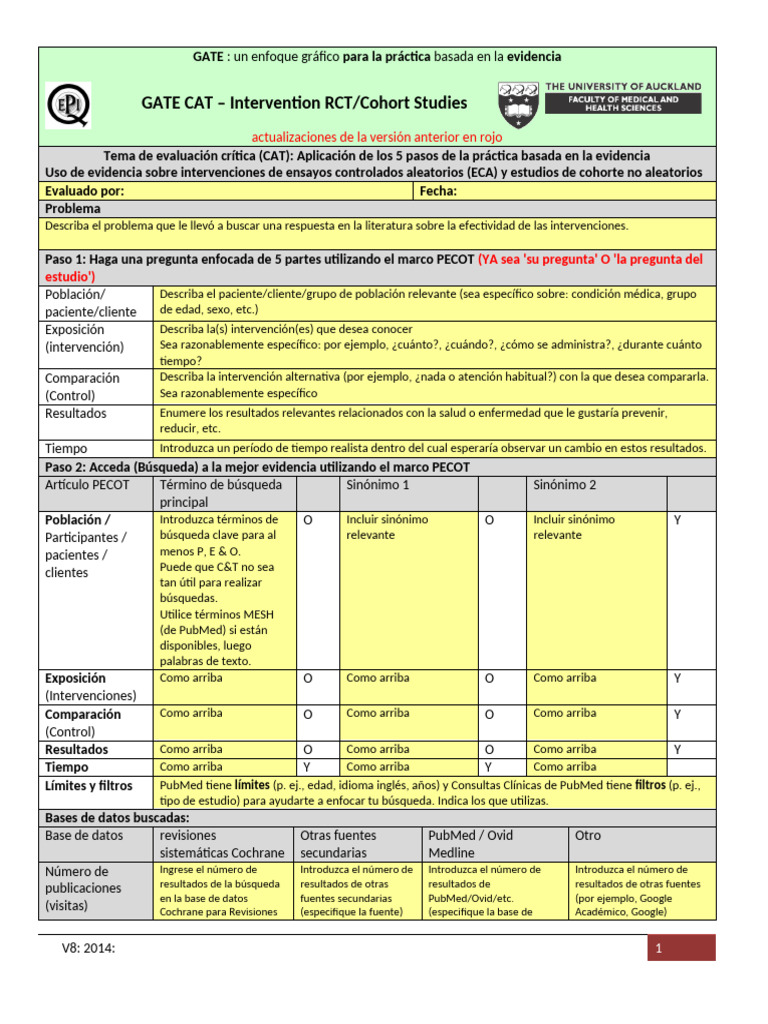 GATE CAT Intervention Studies May 2014 V8 | PDF | Ensayo controlado ...