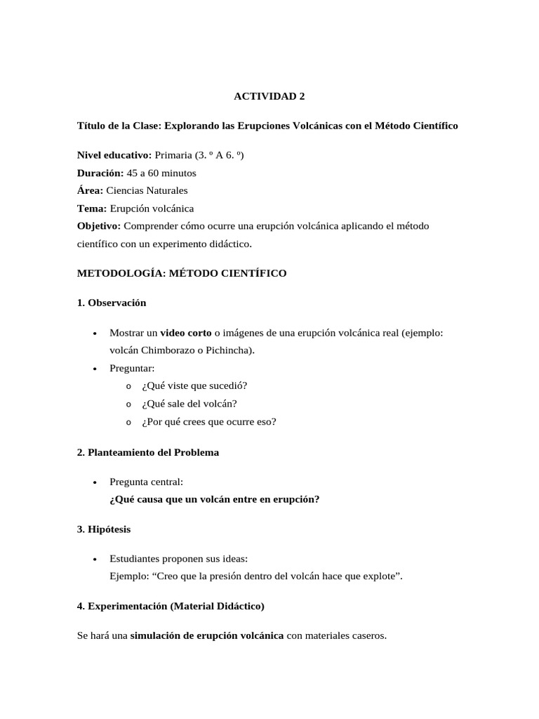 Actividad 2 Metodo Cientifico | PDF