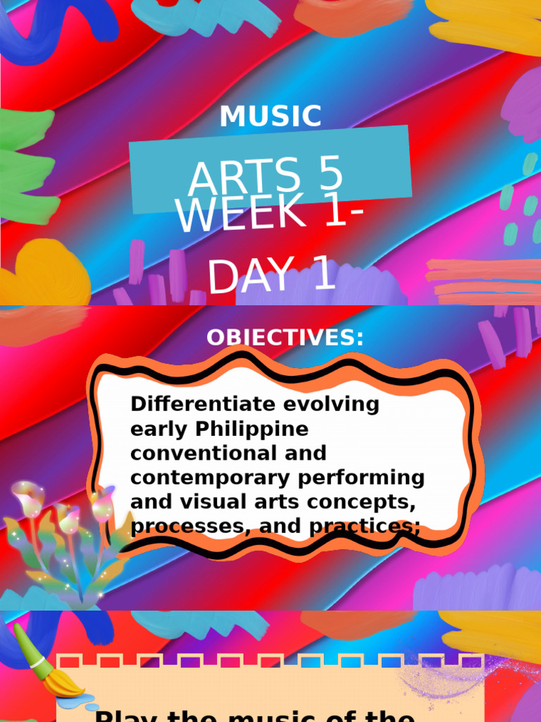 q1 Music and Arts 5 Week 1 Day 1 | PDF | Contemporary Art | Philippines