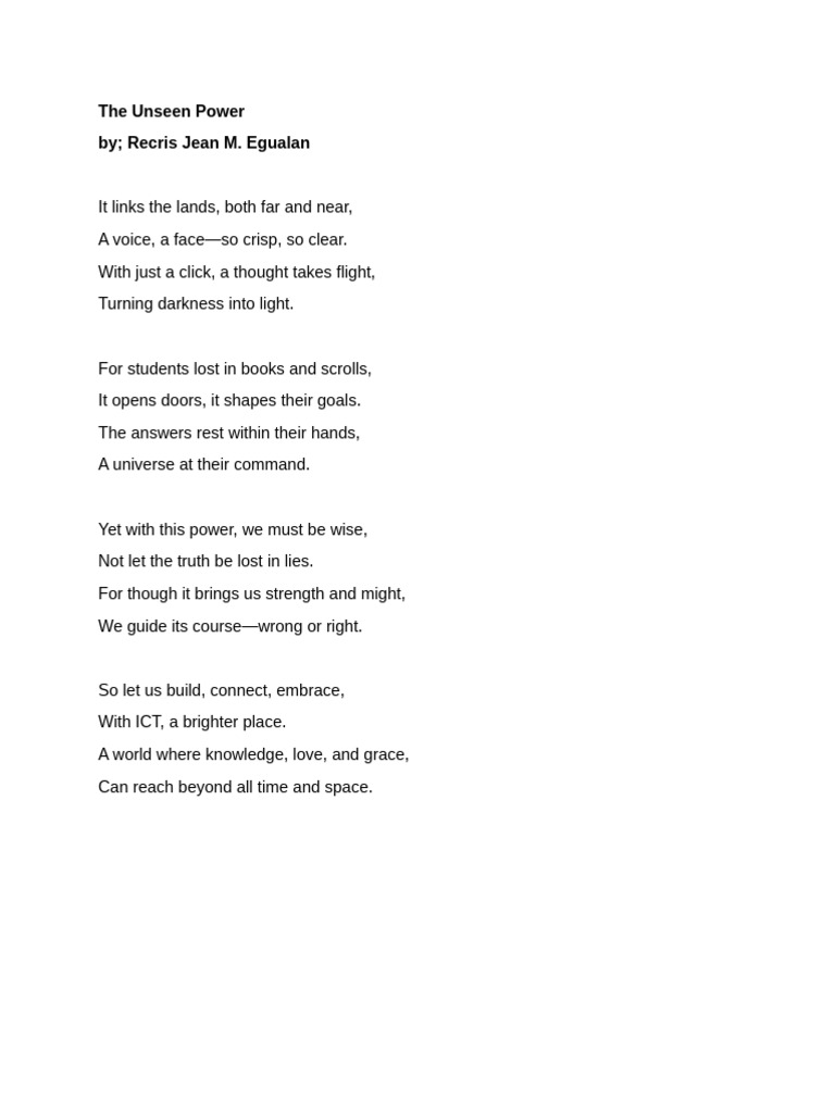 The Unseen Power PDF