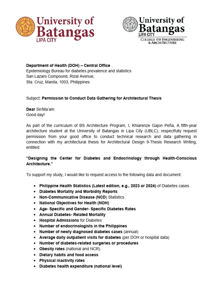 Ltter For DOH | PDF