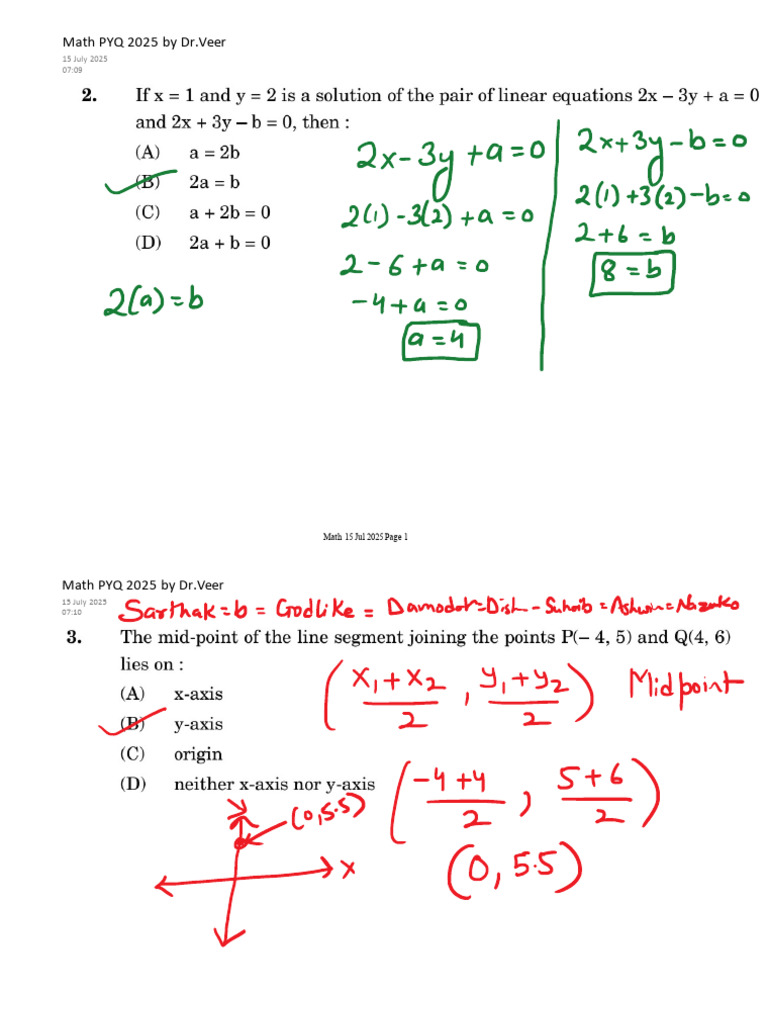 Math PYQ 2025 by Dr. Veer | PDF | Mathematics