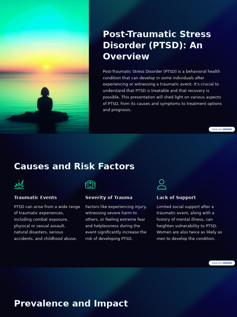 Post Traumatic Stress Disorder PTSD An Overview | PDF | Psychological ...