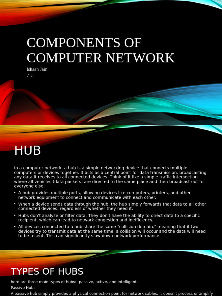 Ishaan Jain 7-C - Components of Computer Network | PDF | Computer ...