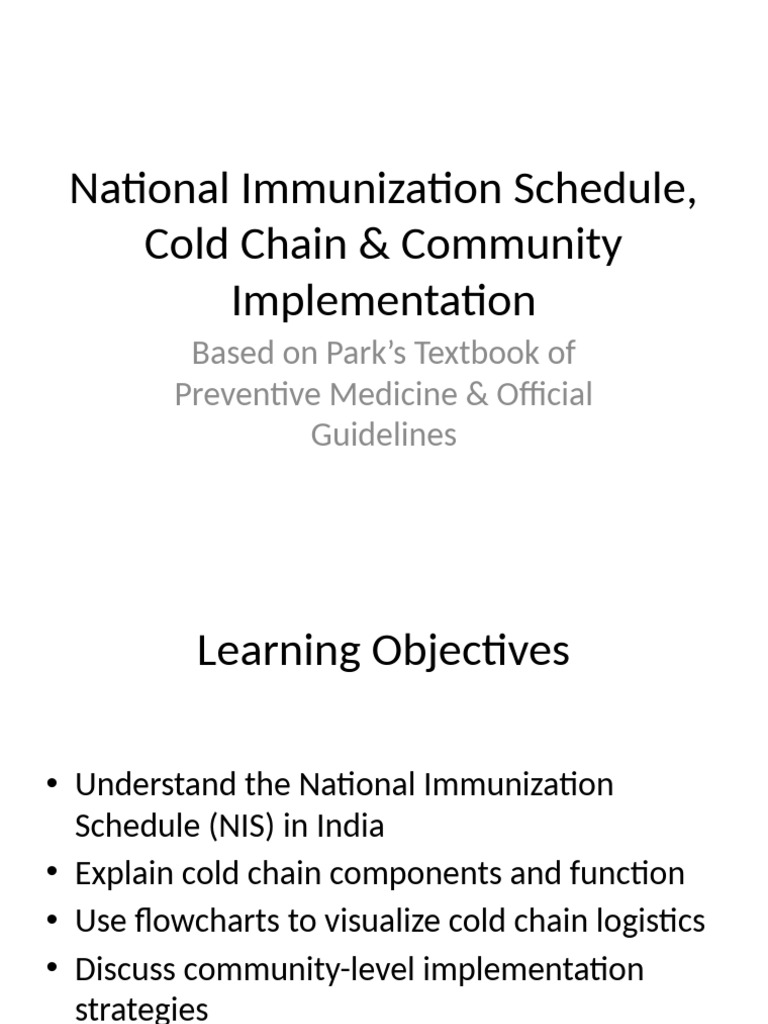 National Immunization Schedule Overview | PDF | Vaccines | Public Health