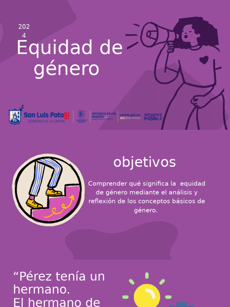 Equidad de Género: Conceptos y Desigualdades | PDF | Género | Estudios ...