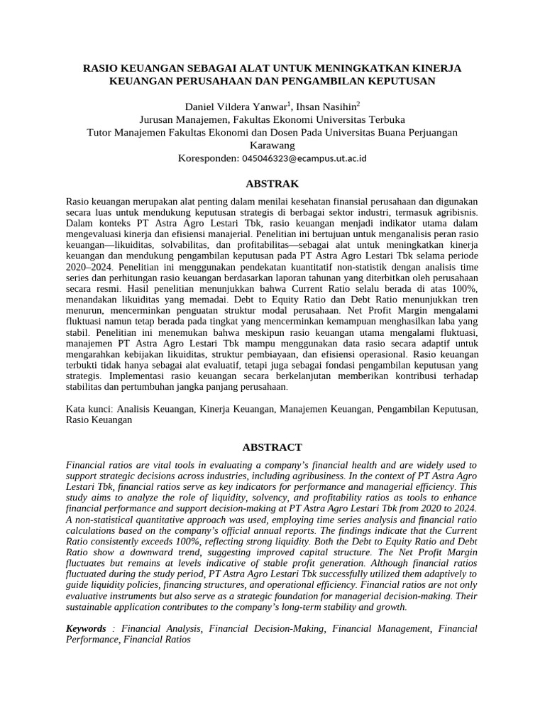 Template Rasio Keungan | PDF