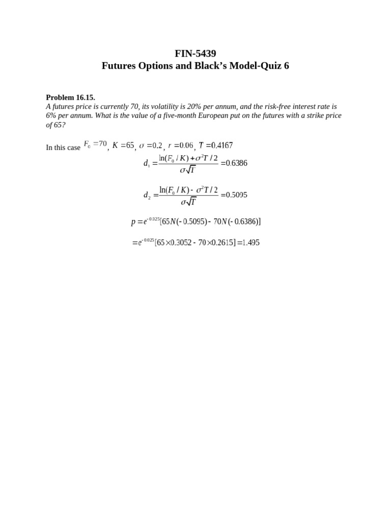 Model Quiz 6 | PDF