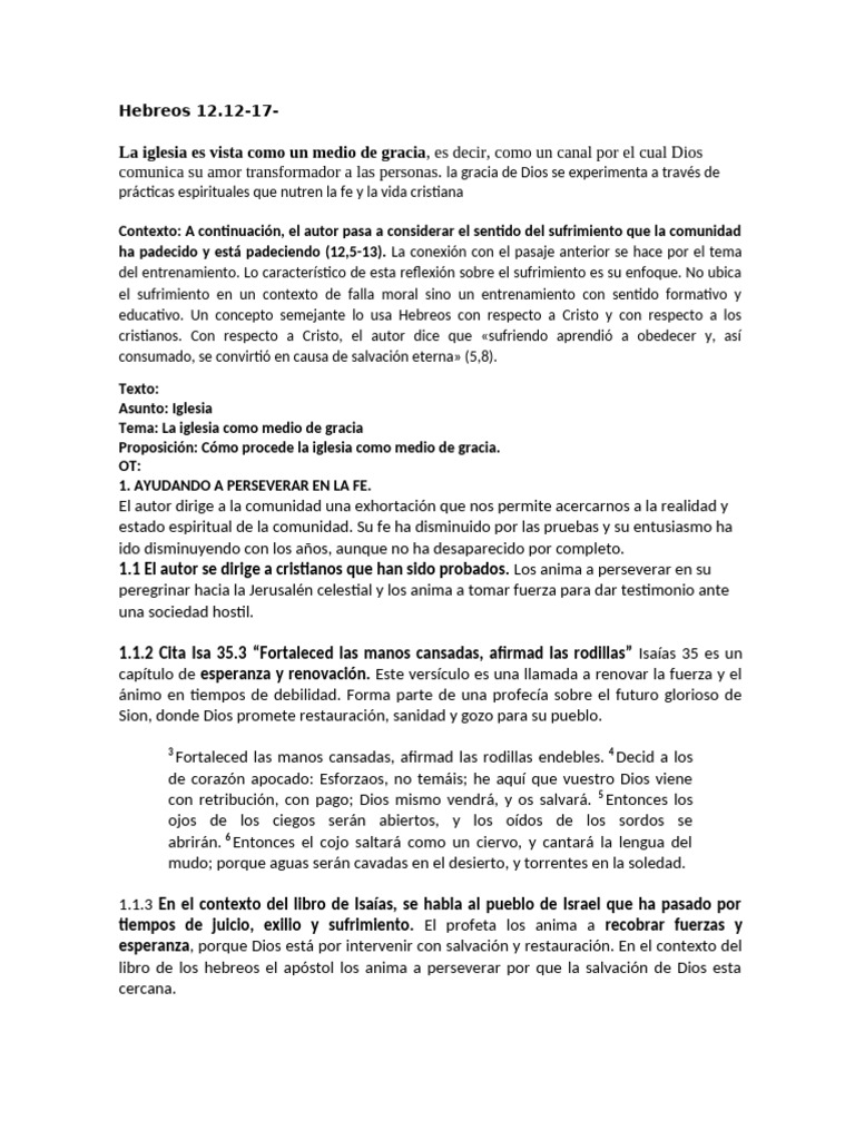 La Iglesia como Medio de Gracia | PDF | Iglesia cristiana | Cristo (título)