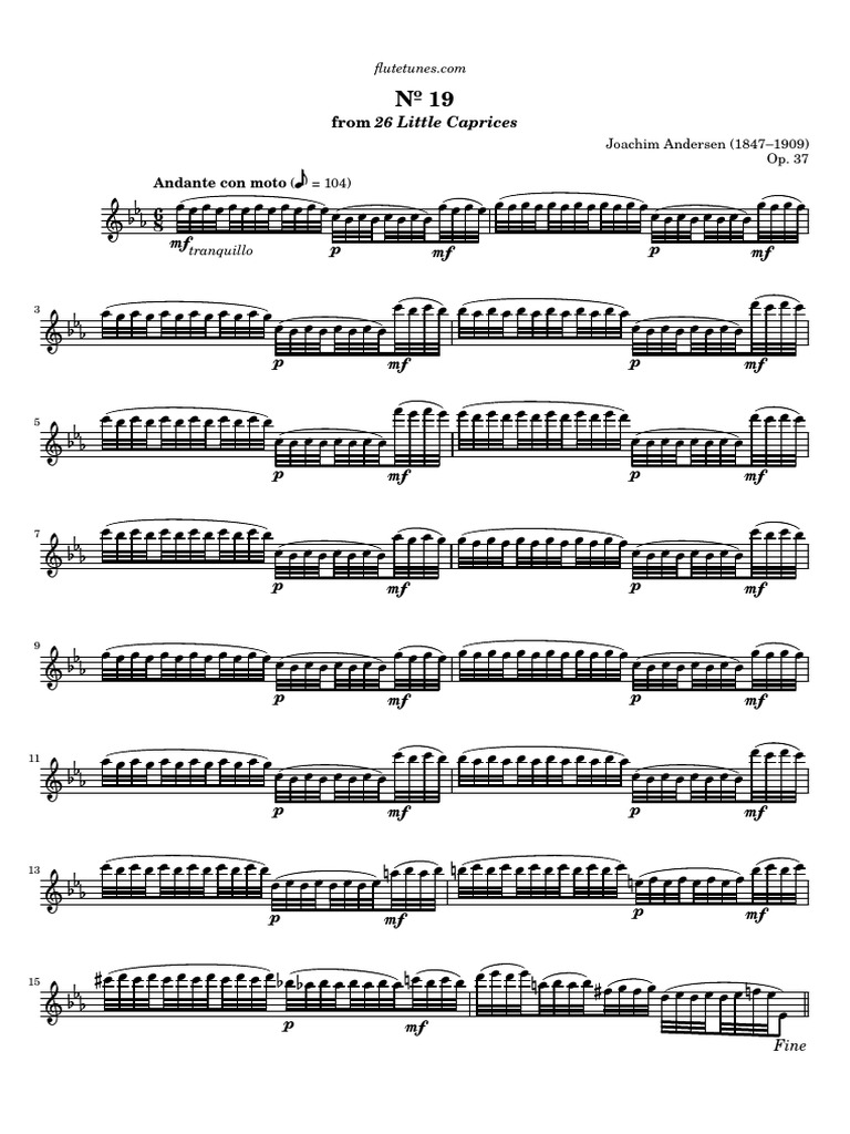Andersen's Little Caprices No. 19 | PDF