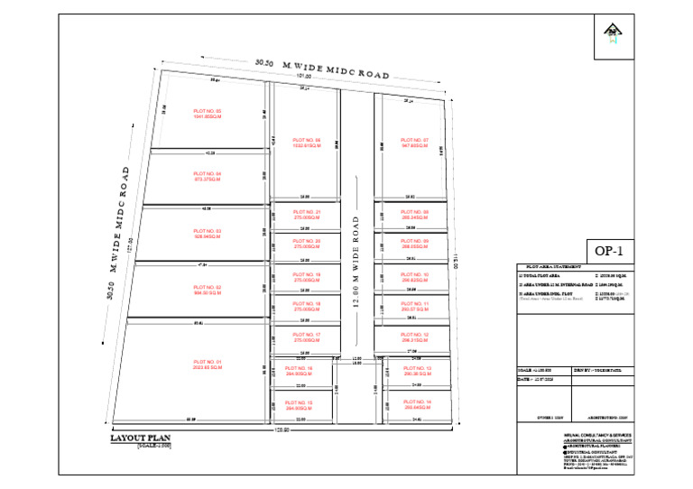 Industrial Plot Area Layout Plan | PDF