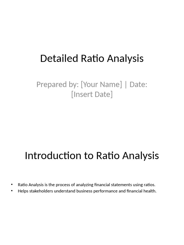 Ratio Analysis 25plus Slides | PDF | Equity (Finance) | Return On Equity