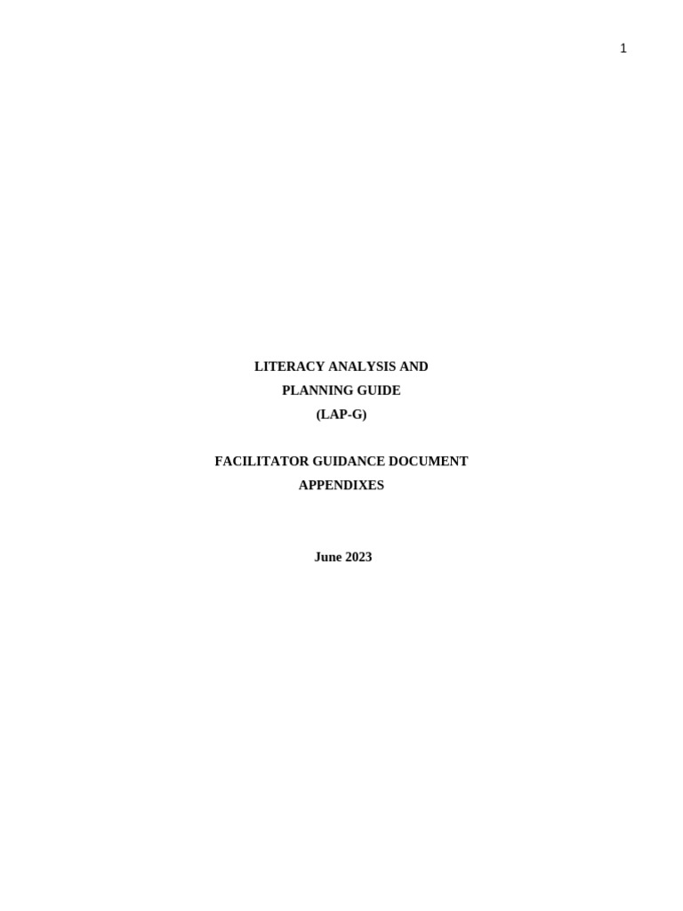 LAP-G Guidance Document Tiers 1 2 3+ APPENDIX June 2023 | PDF | Phonics ...