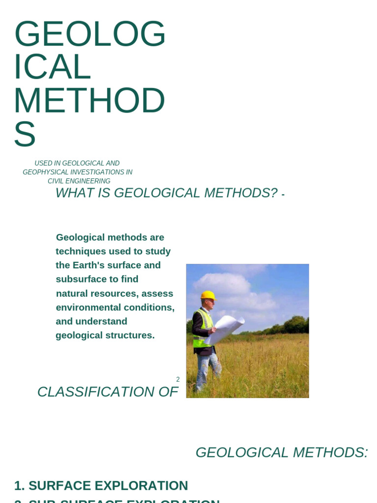 Geological Methods in Civil Engineering | PDF