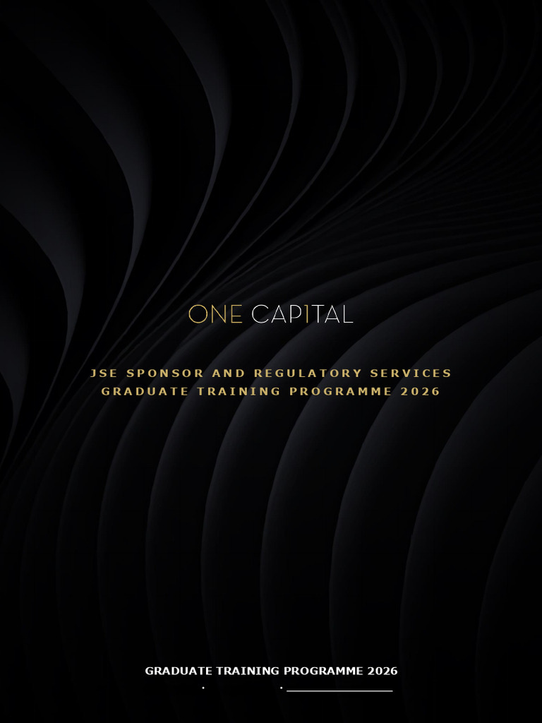One Capital Graduate Programme 2026 | PDF