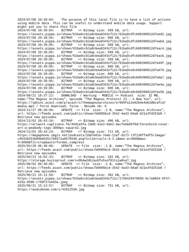 Mobile Data Usage Actions List | PDF | Computing